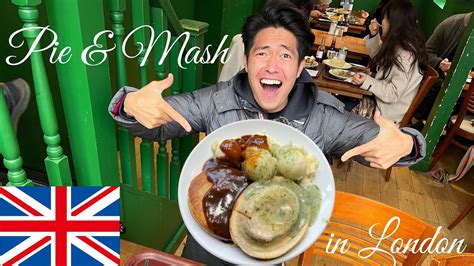 Japanese guy tries PIE  MASH for the first time in London