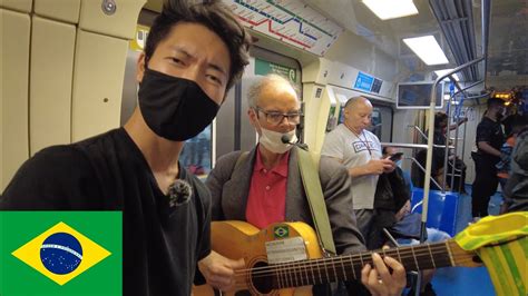 Japanese guy is IMPRESSED by the metro in São Paulo